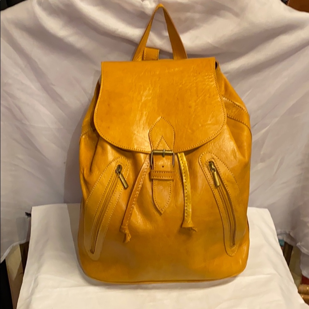 Moroccan Leather Journey Backpack